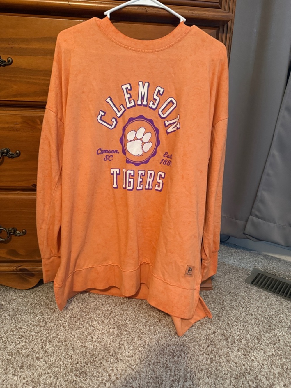 Pressbox Orange Graphic Pullover